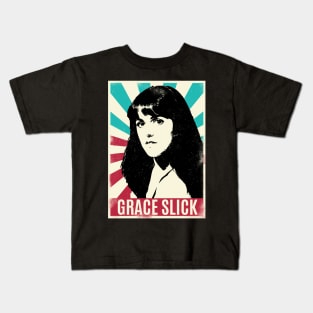 Vintage Retro GRACE SLICK 80S Kids T-Shirt